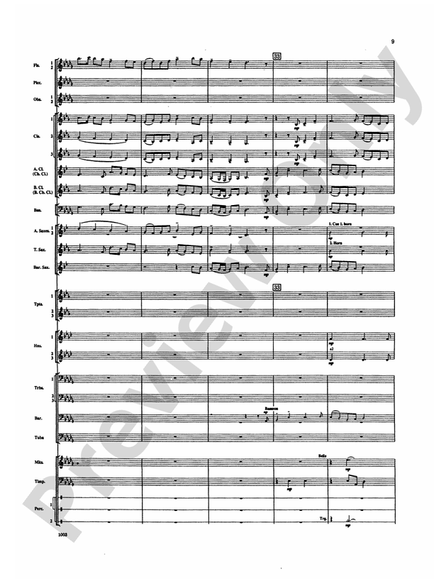 Spoon River Variations - Concert Band Conductor Score & Parts (Digital Download)