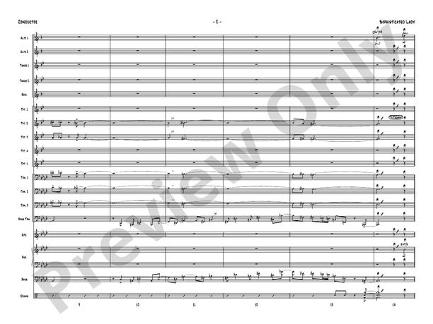 Sophisticated Lady – Jazz Ensemble Conductor Score & Parts (Digital Download)