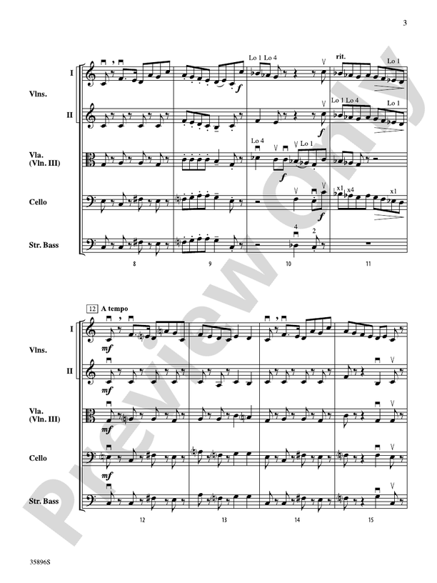 The Nutcracker ... In About Three Minutes – String Orchestra Conductor Score & Parts (Digital Download)