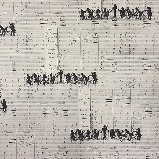 WRAPPING PAPER DECORATED PAPER MUSIC - 50x70cm