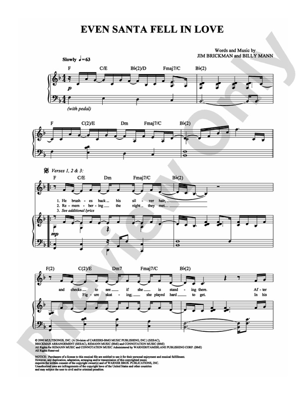 Even Santa Fell in Love - Piano (Digital Download)