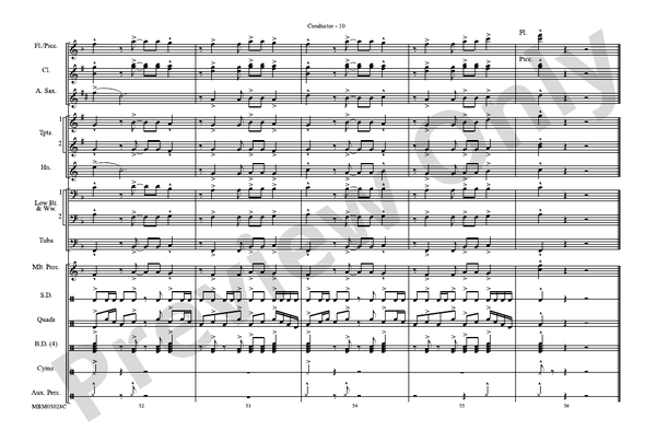 The Magnificent Seven (Arr. Brian Scott) – Marching Band Conductor Score & Parts (Digital Download)