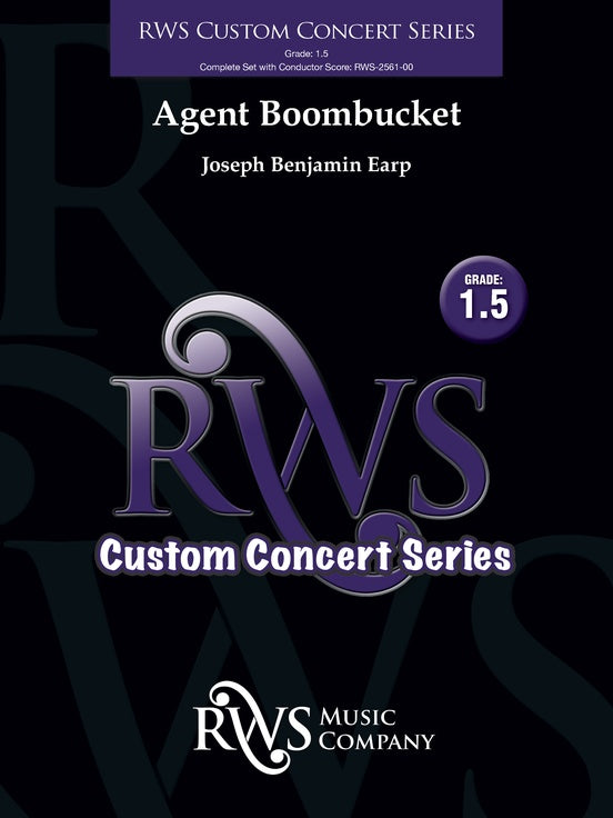 Agent Boombucket - Concert Band Conductor Score & Parts(Digital Download)