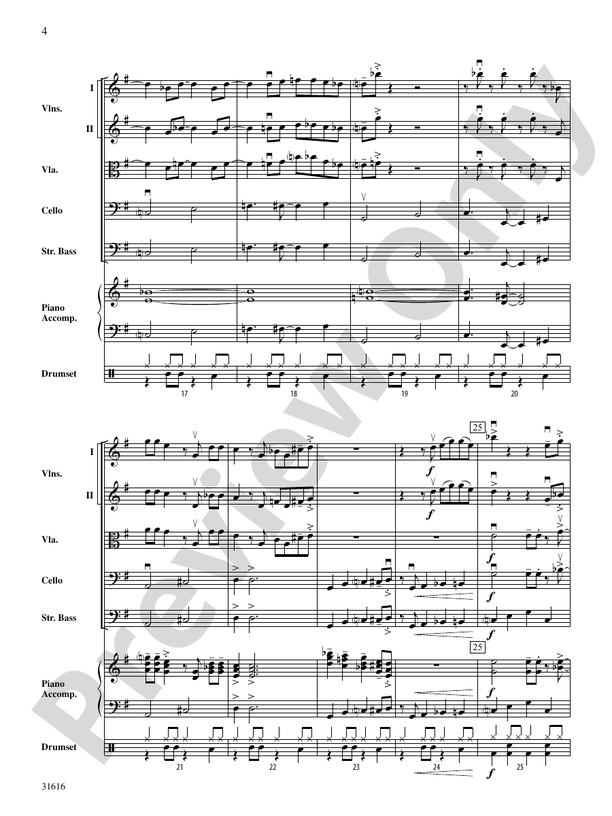 Tchefuncte Shuffle – String Orchestra Conductor Score & Parts (Digital Download)