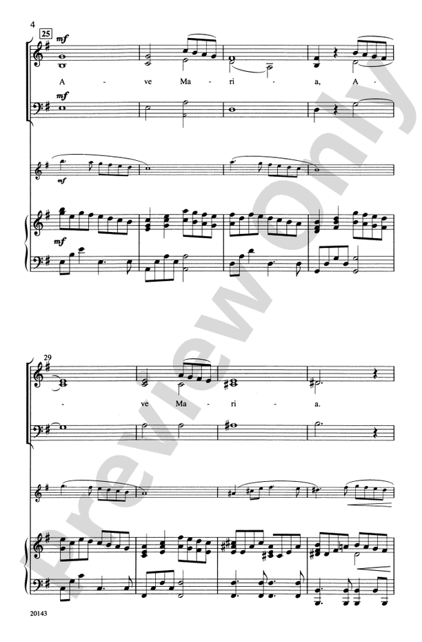 Ave Maria - Arr. Patrick M. Liebergen – SAB Choral Octavo (Digital Download)