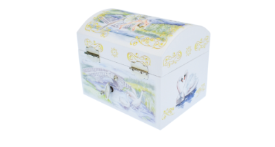 Ballet Jewellery Box Azurea Ballerina Swan Lake Dome Shaped Lid