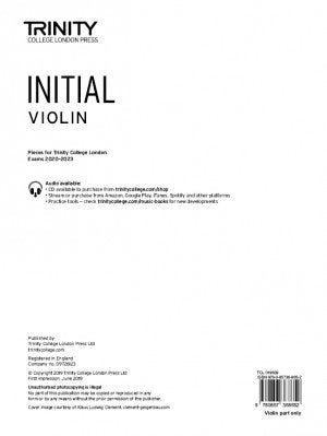 Trinity Violin - Initial - 2020-2023 - Part Only - Trinity College London