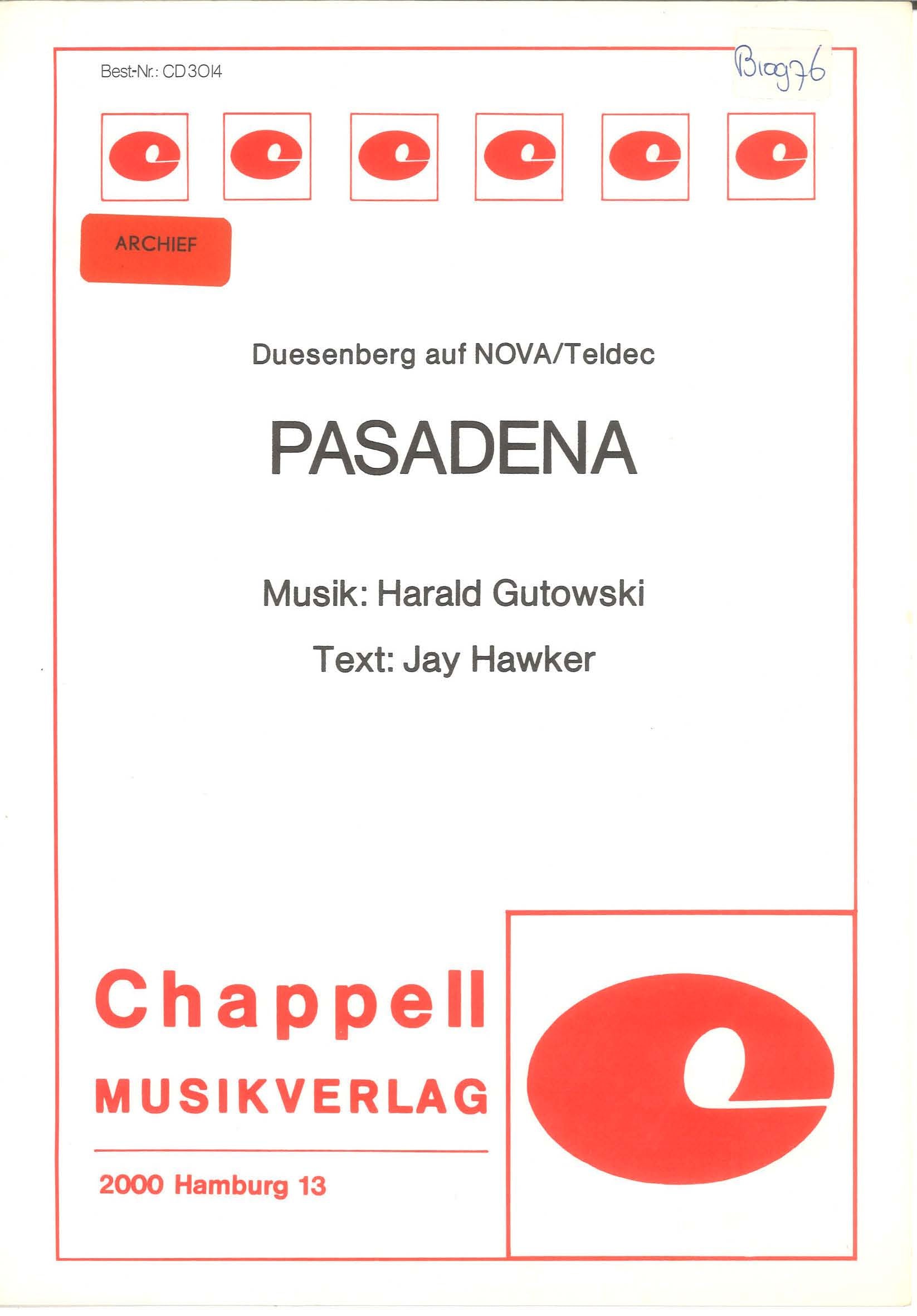 Pasadena - Duesenberg - PVG (Digital Download)