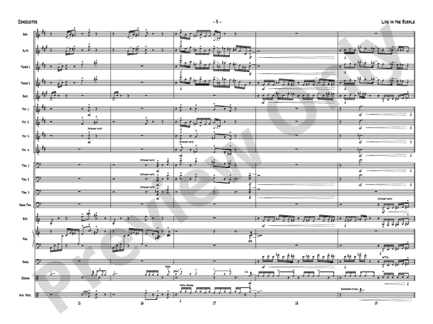 Life in the Bubble - Jazz Ensemble Conductor Score & Parts(Digital Download)