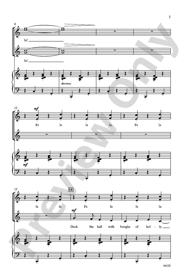 Deck the Hall – SSAA Choral Octavo (Digital Download)