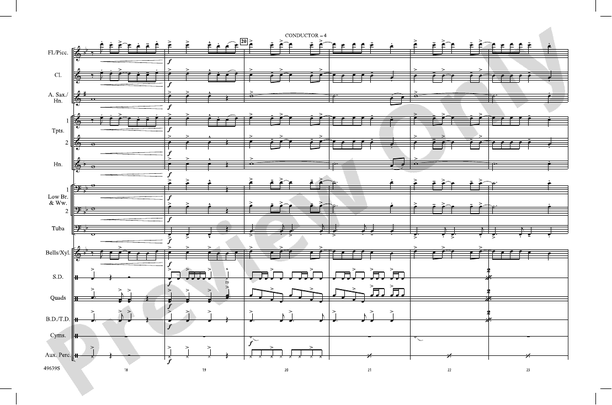 You Belong with Me – Marching Band Conductor Score & Parts (Digital Download)