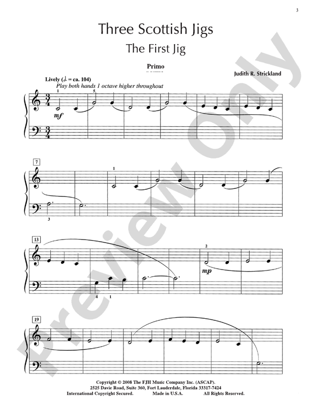 Three Scottish Jigs - Piano (Digital Download)