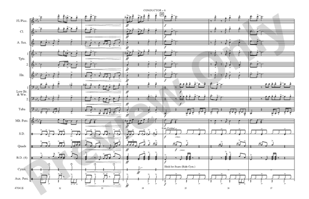 24K Magic – Marching Band Conductor Score & Parts (Digital Download)