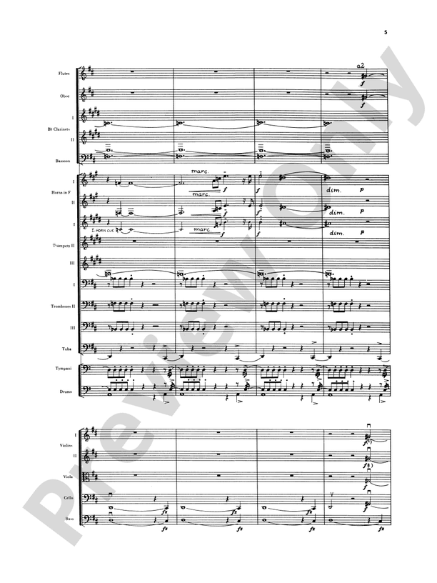 Sibelius's 2nd Symphony, 4th Movement – Full Orchestra Conductor Score & Parts (Digital Download)