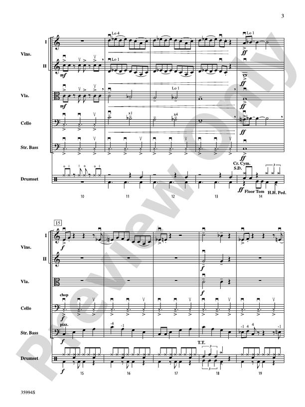 Blues Fiddle on the Fringe – String Orchestra Conductor Score & Parts (Digital Download)