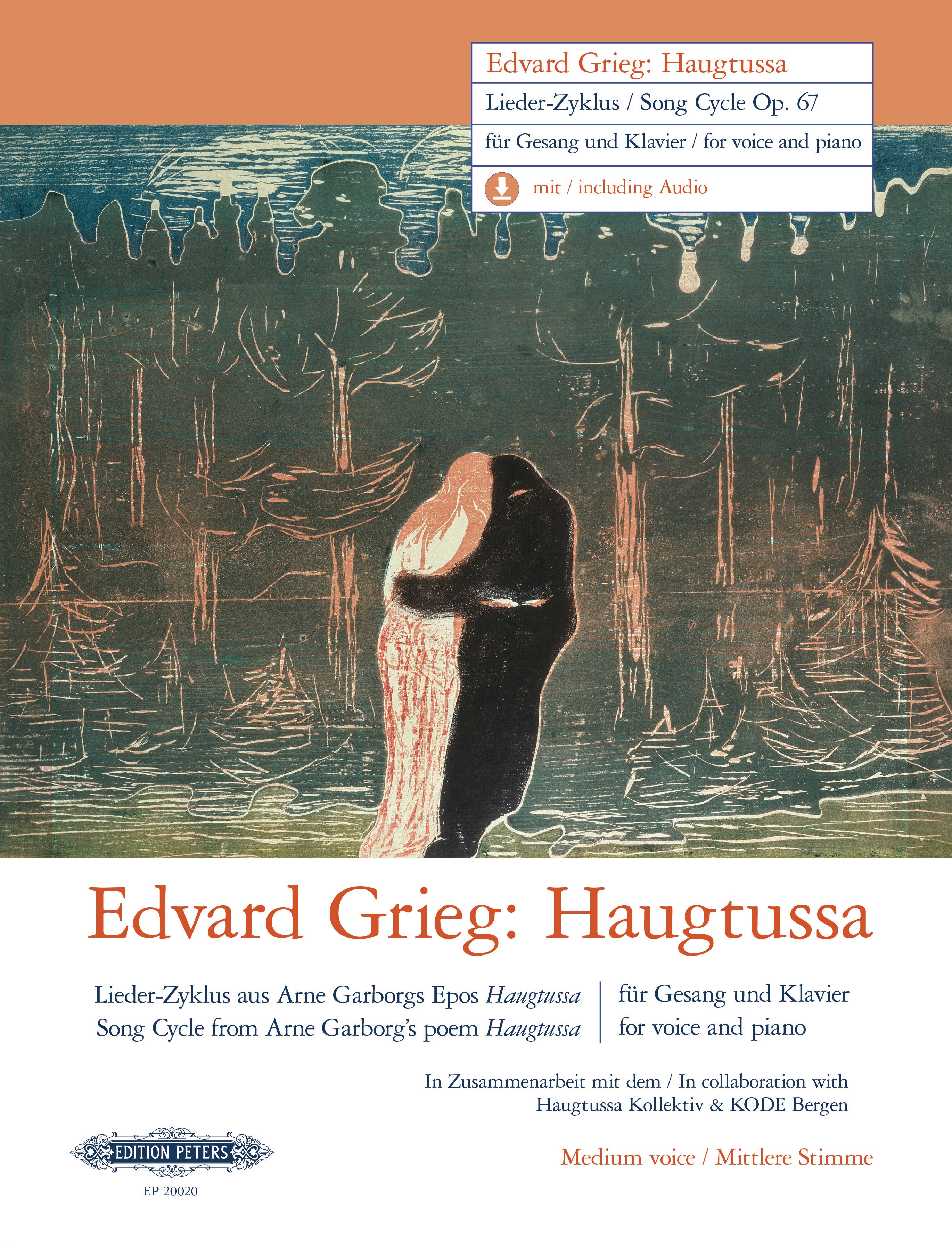 Grieg - Haugtussa Song Cycle Op. 67 - Piano, Medium Voice (Digital Download)