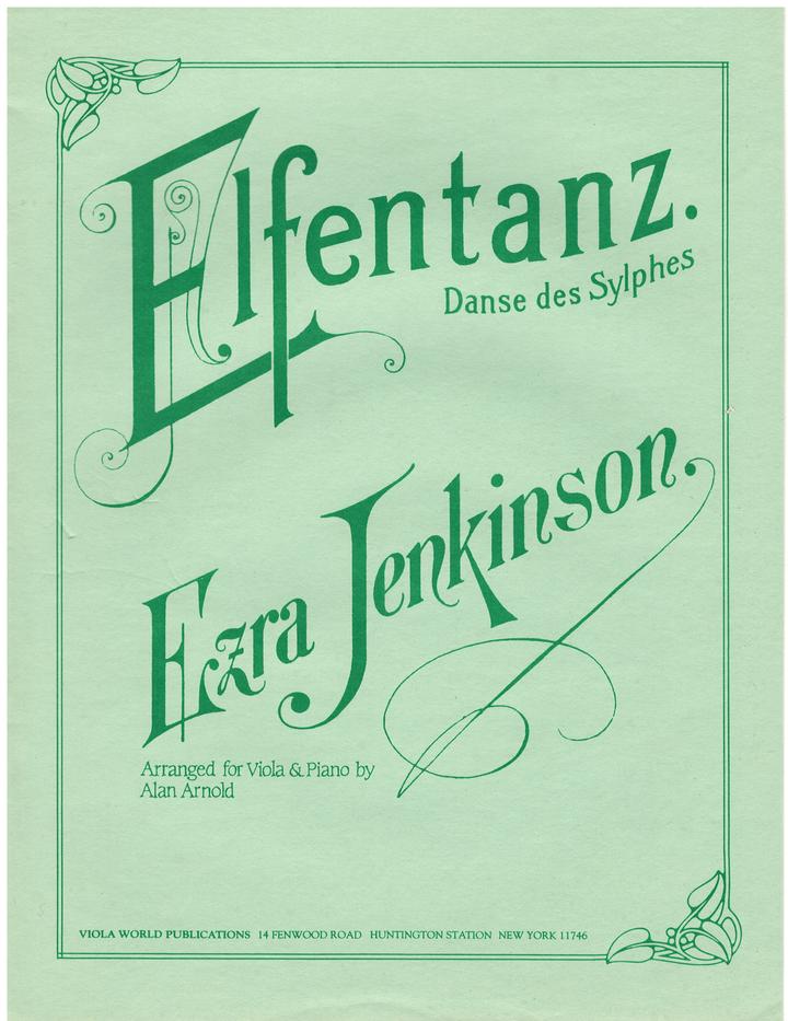 Jenkinson - Elfentanz - Viola/Piano Accompaniment arranged by Arnold Viola World VWP000081