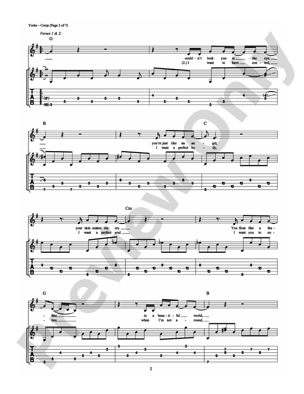Creep - Guitar TAB (Digital Download)
