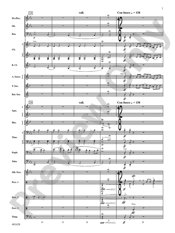 Glorious Revolution (Grade 4) - Concert Band Conductor Score & Parts (Digital Download)
