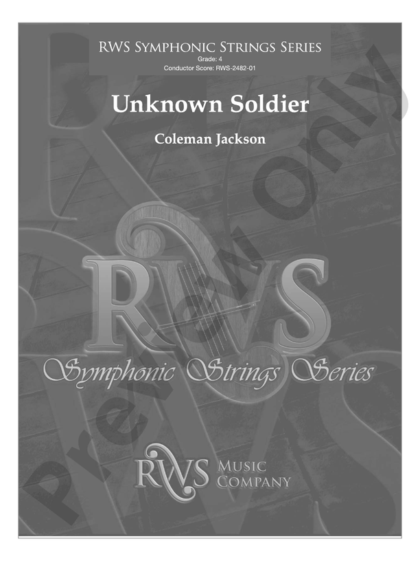 Unknown Soldier - String Orchestra Conductor Score & Parts (Digital Download)