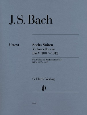6 Suites for Violoncello solo BWV 1007-1012 - Johann Sebastian Bach - Cello G. Henle Verlag