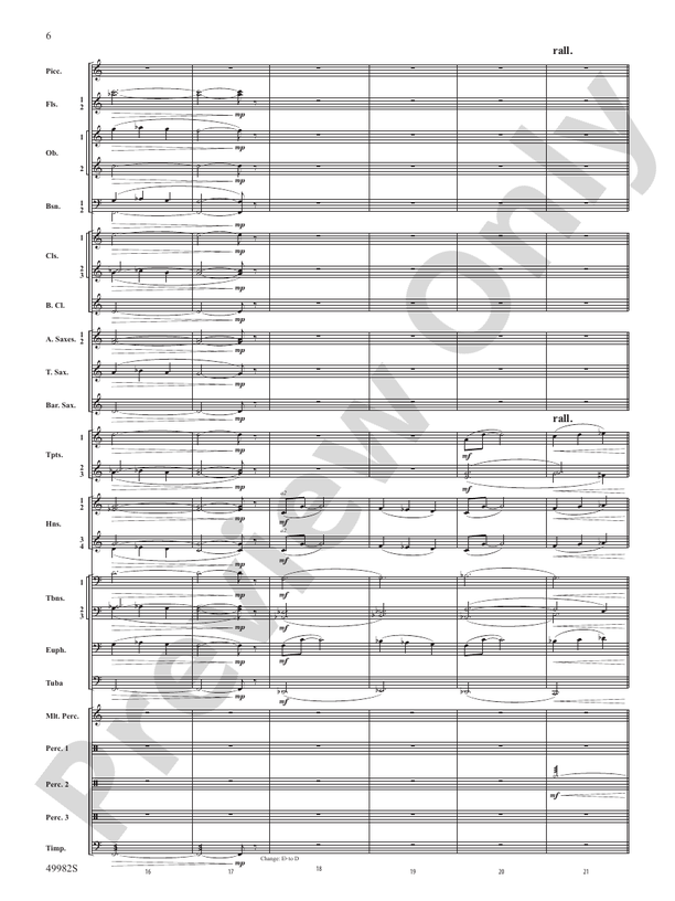 Midnight Ride - Concert Band Conductor Score & Parts (Digital Download)