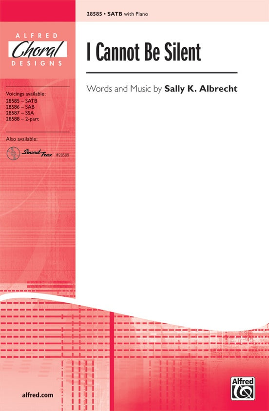 I Cannot Be Silent – SATB Choral Octavo (Digital Download)