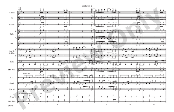 Any Way You Want It (Arr. Ralph Ford) – Marching Band Conductor Score & Parts (Digital Download)