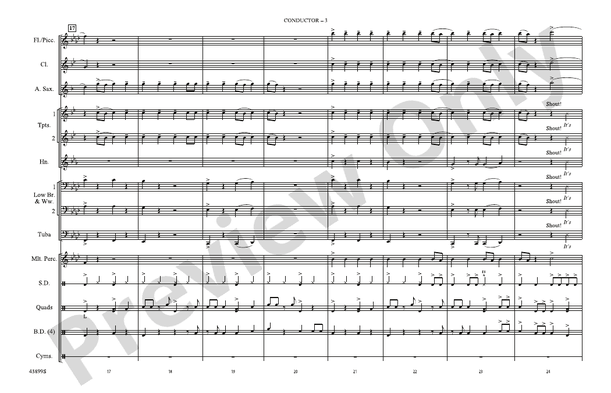 This Is How We Do – Marching Band Conductor Score & Parts (Digital Download)