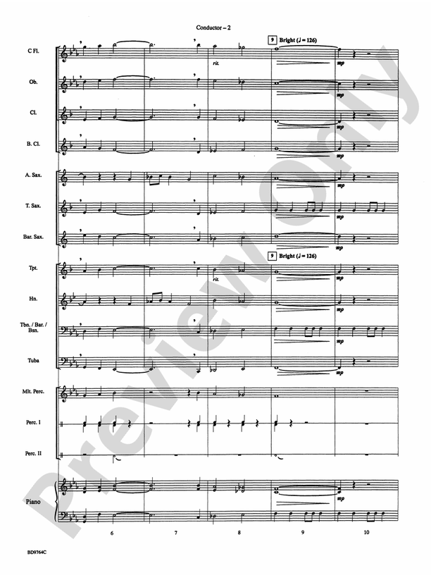 Aztec Dance - Concert Band Conductor Score & Parts (Digital Download)