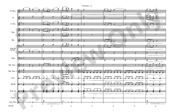 Harry Potter: The Music, Part 3 – Marching Band Conductor Score & Parts (Digital Download)