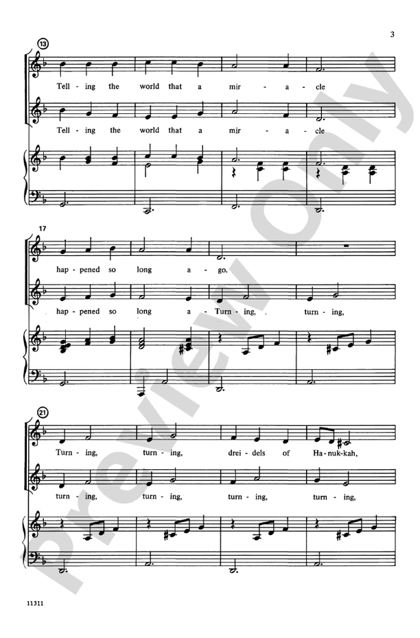 Candles of Hanukkah – 2-Part Choral Octavo (Digital Download)