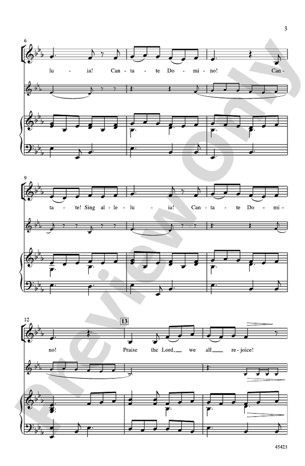 Cantate! Sing Alleluia! – 2-Part Choral Octavo (Digital Download)