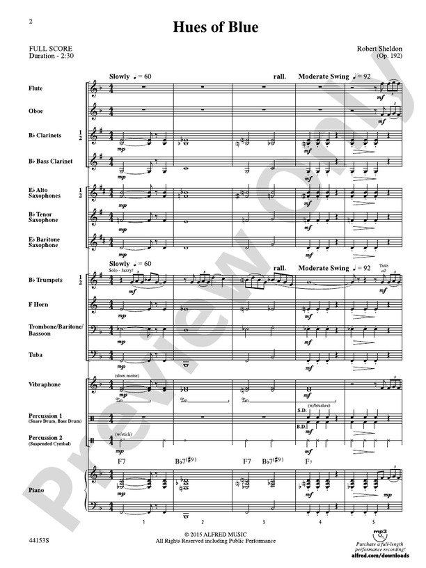 Hung Up - Concert Band Conductor Score & Parts (Digital Download)
