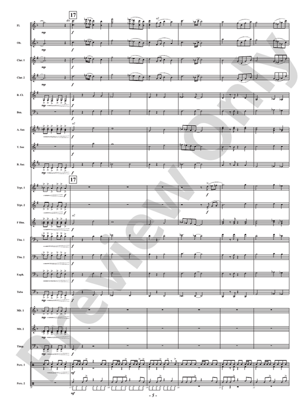 Espiritu - Concert Band Conductor Score & Parts(Digital Download)