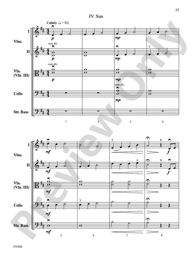Sky Suite - String Orchestra Conductor Score & Parts (Digital Download)