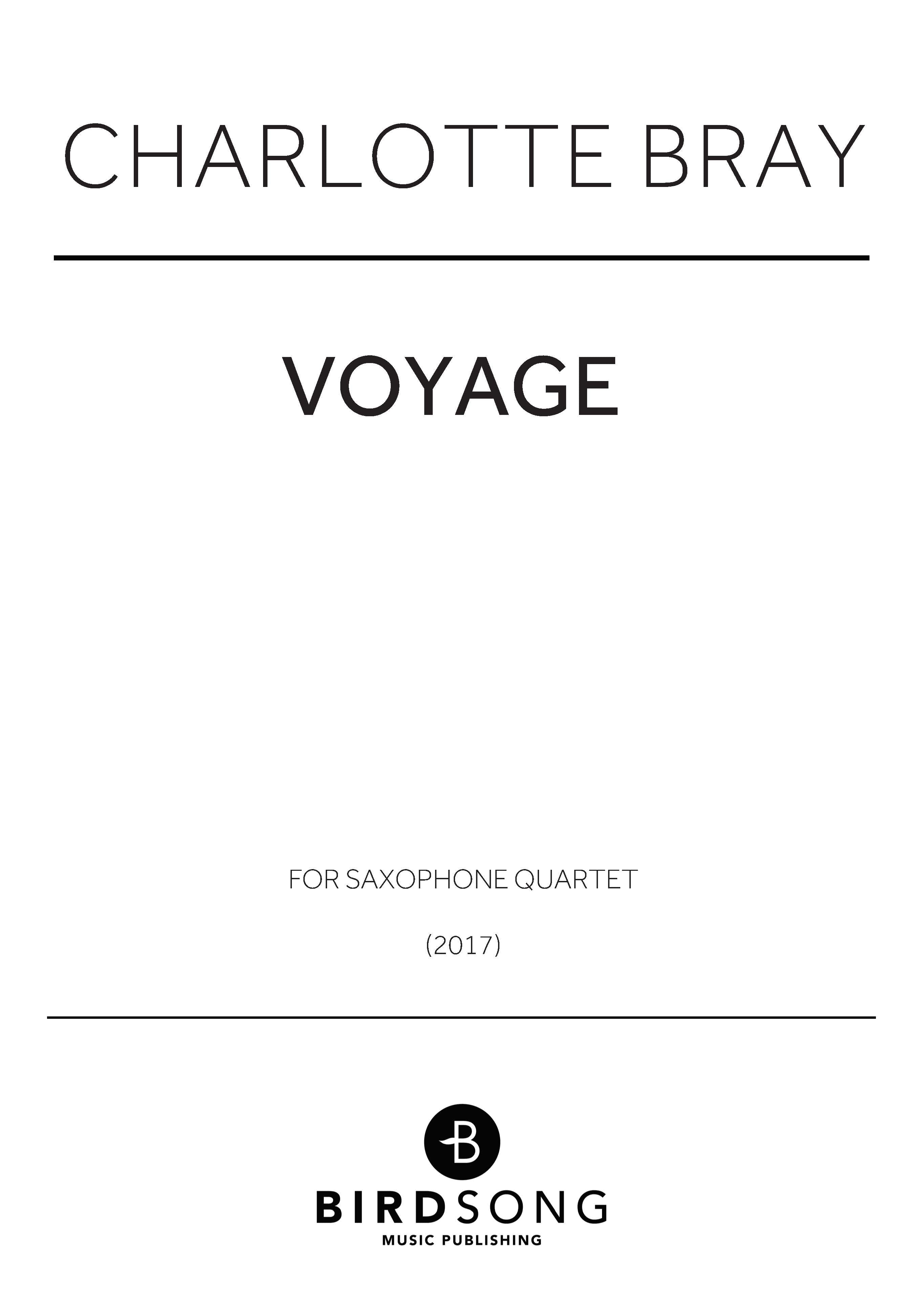 Voyage - Saxophone Quartet (Digital Download)