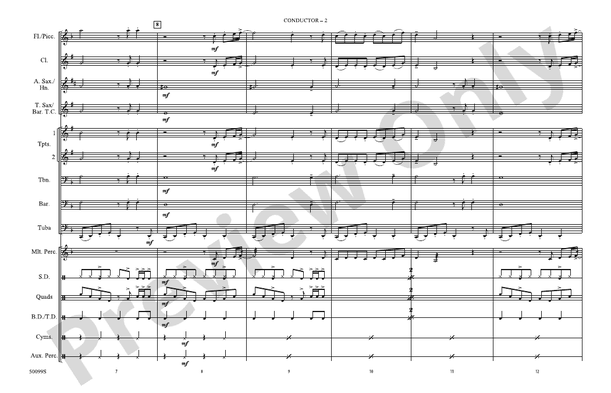 Thriller – Marching Band Conductor Score & Parts (Digital Download)