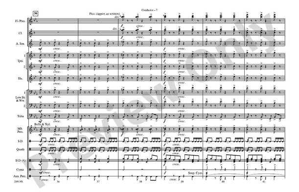 The Aviator – Marching Band Conductor Score & Parts (Digital Download)