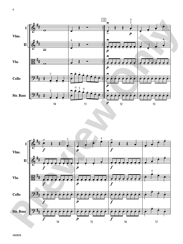 Allegro Molto (Grade 2) - String Orchestra Conductor Score & Parts (Digital Download)