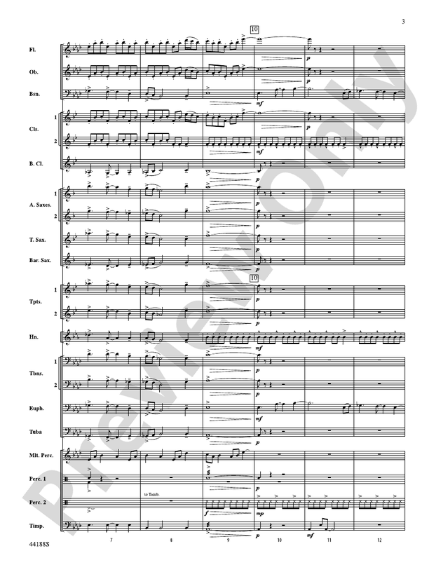 Vectors - Concert Band Conductor Score & Parts (Digital Download)