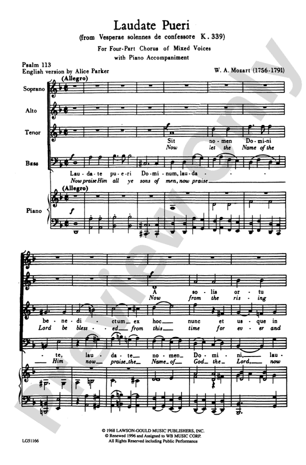 Laudate Pueri – SATB Choral Octavo (Digital Download)