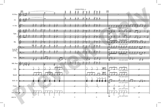 Good 4 U – Marching Band Conductor Score & Parts (Digital Download)