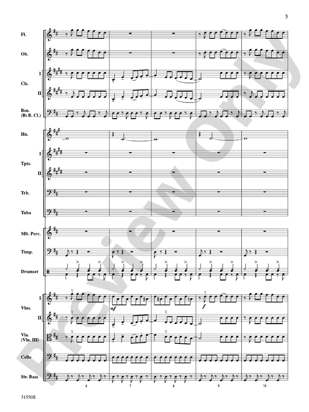 Mamma Mia, Selections from – Full Orchestra Conductor Score & Parts (Digital Download)