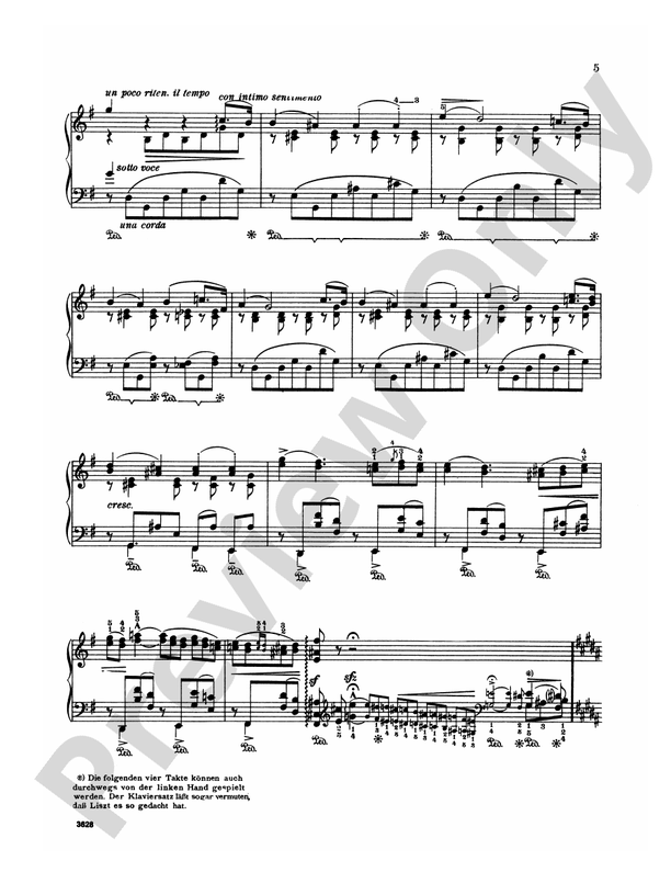 Liszt - Trois Etudes de Concert - Piano Solo (Digital Download)