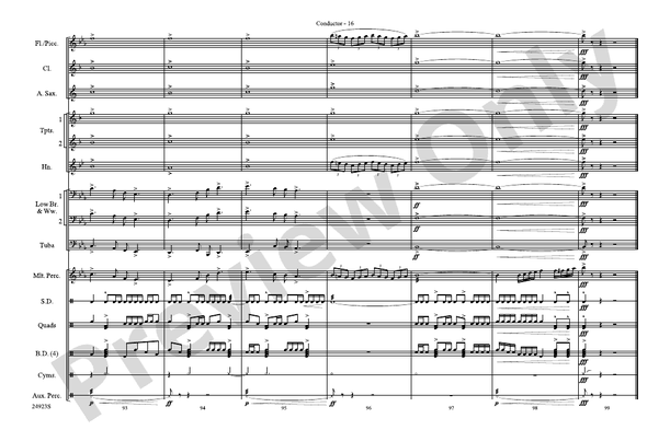 A New World, Movement One – Marching Band Conductor Score & Parts (Digital Download)