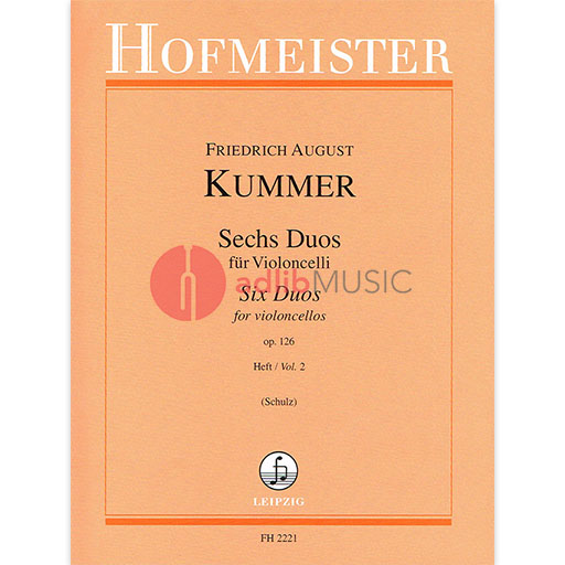DUOS 6 OP 126 VOL 2 FOR 2 CELLOS - KUMMER - CELLO - HOFMEISTER