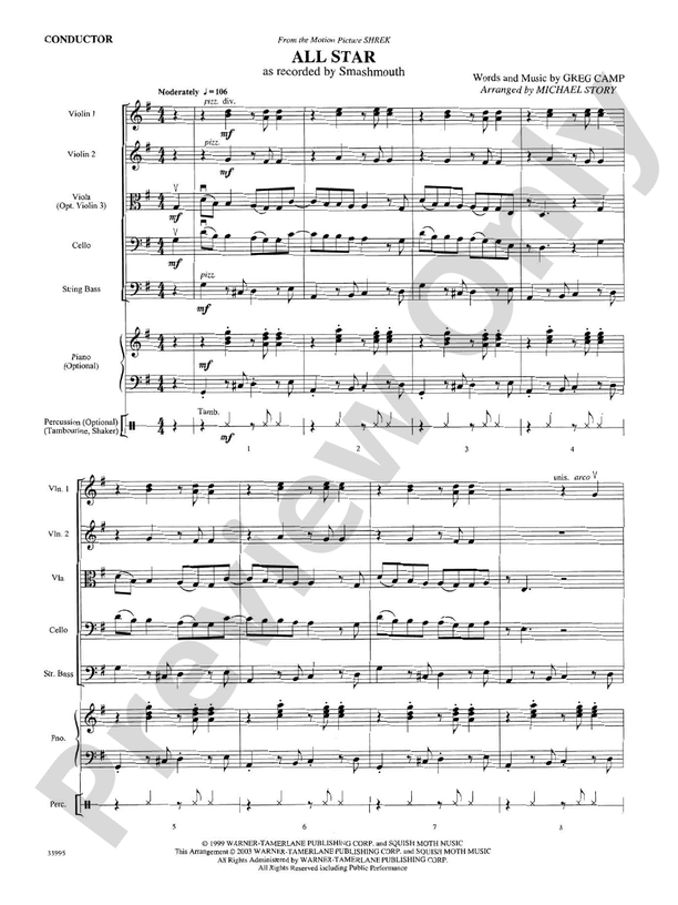 Great Movie Themes – String Orchestra Conductor Score & Parts (Digital Download)