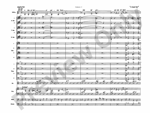 A Foggy Day (Grade 4) - Jazz Ensemble Conductor Score & Parts(Digital Download)