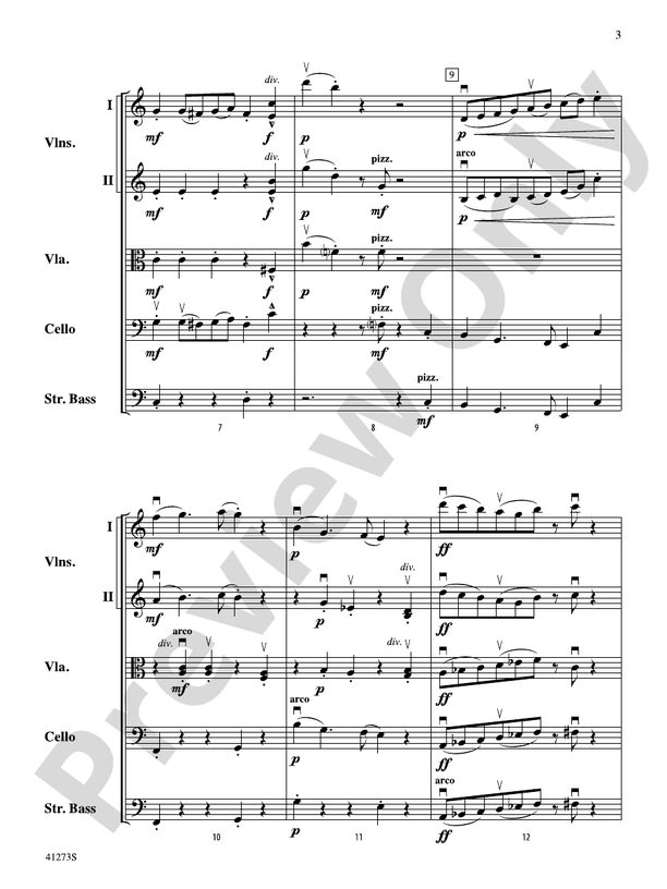 Waltz for Wobbly Wilfred – String Orchestra Conductor Score & Parts (Digital Download)